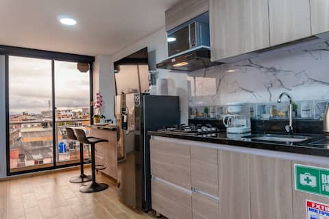 Propiedad de Airbnb exitosa: new studio full equipment nice view 301 en Puente Aranda