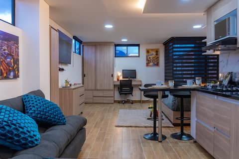 Airbnb con mejor rendimiento: new studio full equipment 502 en Puente Aranda