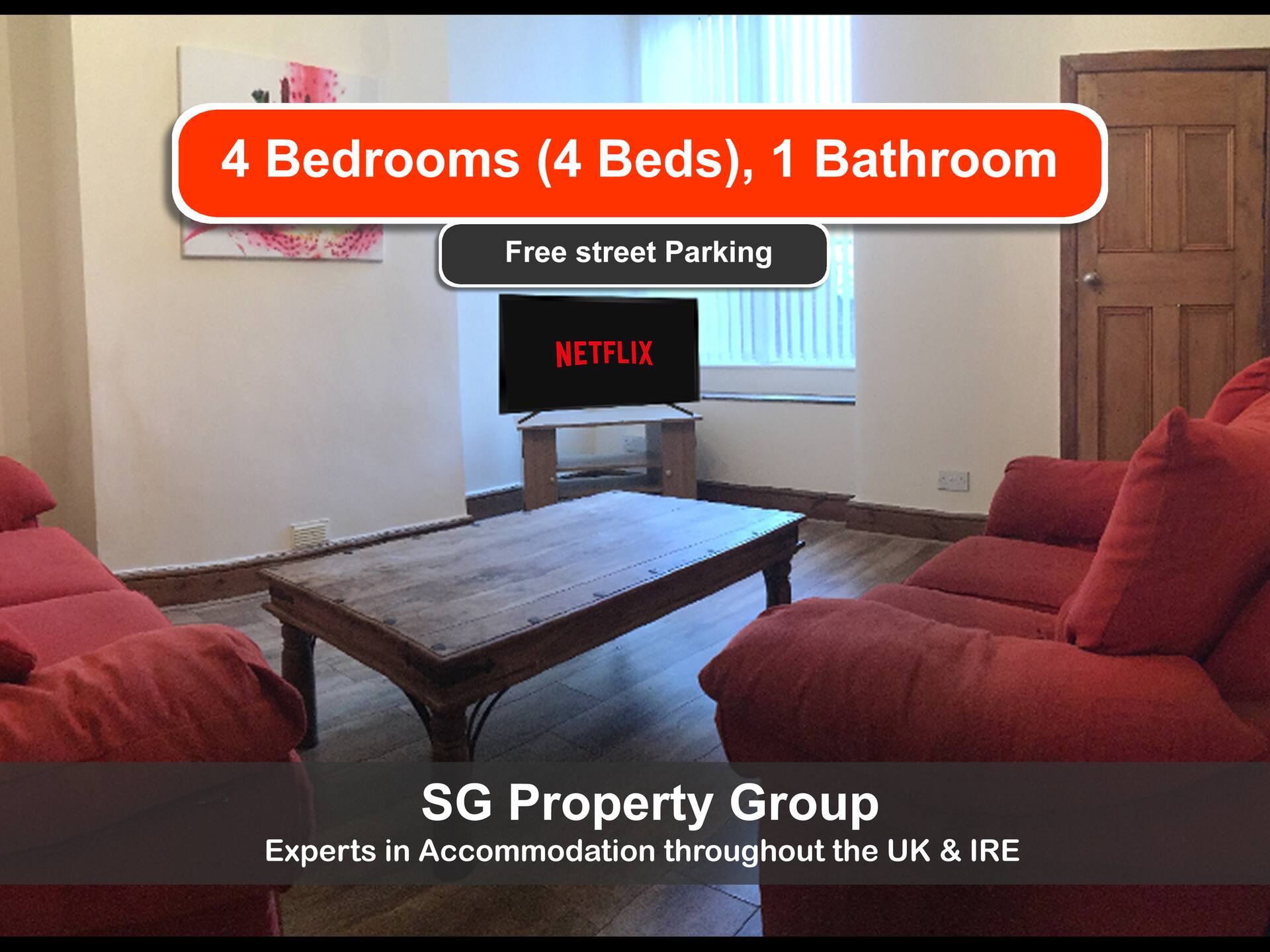 Spacious 4-bed house in Crewe by 53 Degrees Property, ideal for Business & Contractors, Great Location - Sleeps 8
