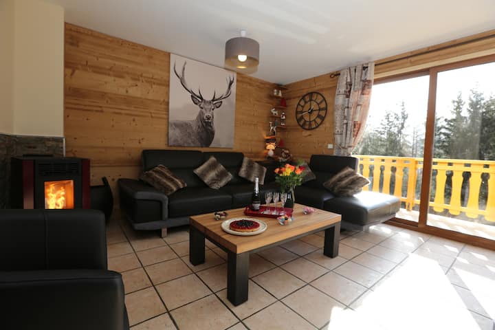 4 Pièces Mezzanine 12 Personnes Exposé Sud - Valloire