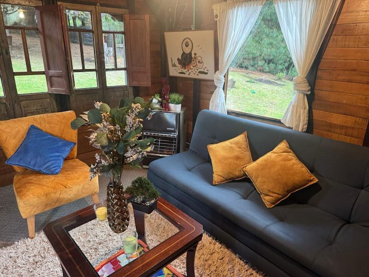 Cozy Cabin+jacuzzi+wifi+bonfire+parking@subachoque - Tenjo