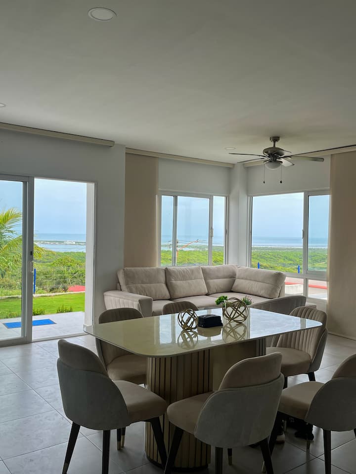 Casa Con Vista Al Mar Y Piscina - Puerto Colombia