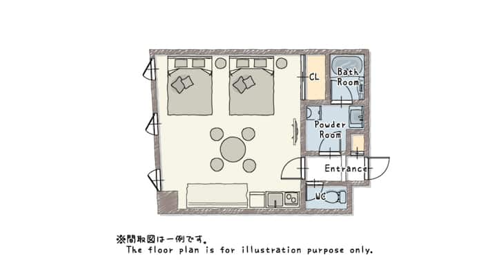 Renovated/wifi/tsutenkaku Tower/shinsekai/namba - Dotonbori