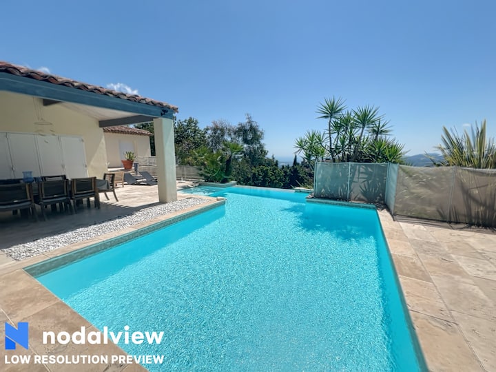 Villa Vue Mer Piscine Privée - Grasse