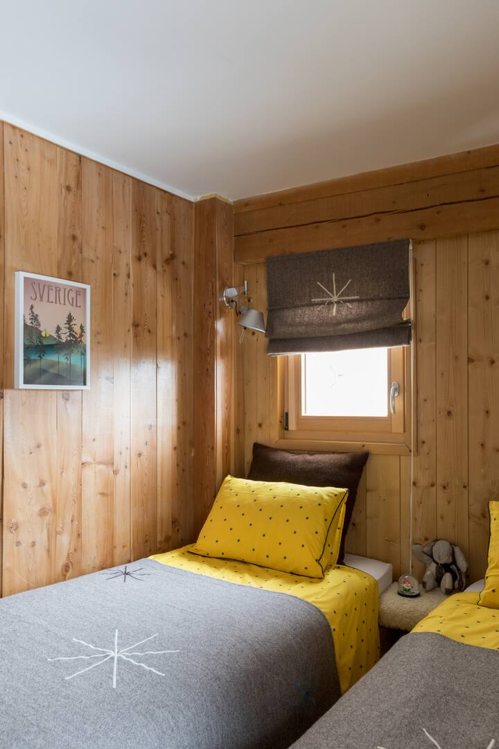Bedroom 3 with 2 beds of 90 cm that can be joined to form a double bed