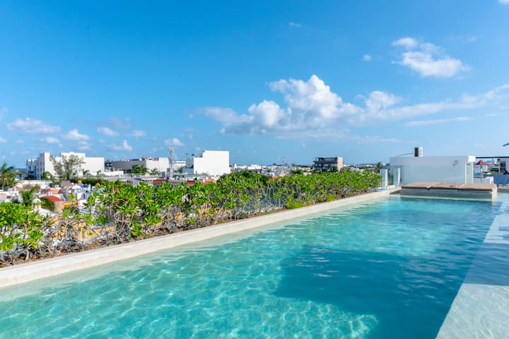 Anah Condo With Rooftop Pool - Riviera Maya