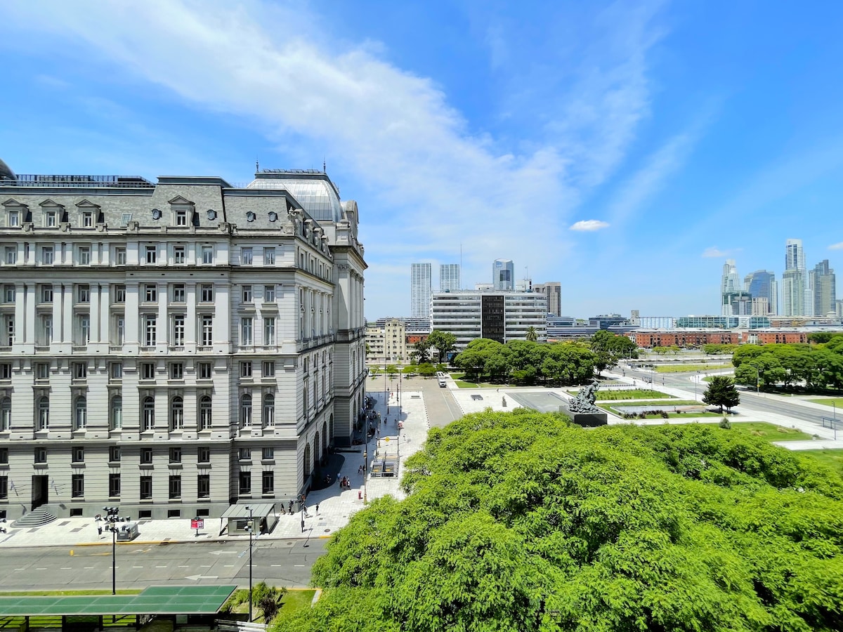 Apartamento de 2 quartos em San Nicolás com varanda e vista
