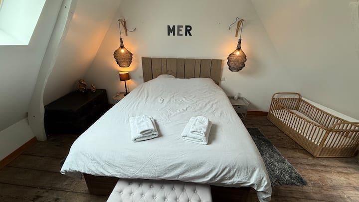 Lit queen size (160x200) avec literie qualité hôtelière