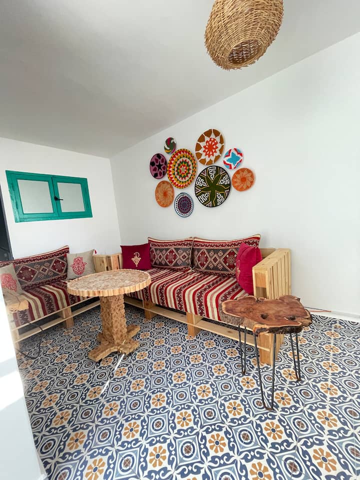Medina+sunny Rooftop +Fibre+market - Essaouira