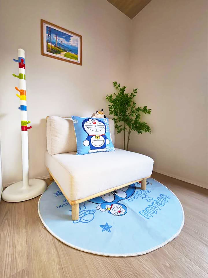 舒适的日式卧室沙发