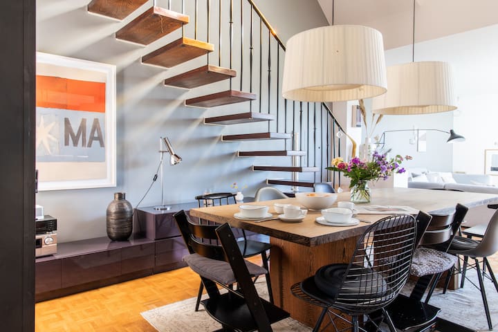 Central Penthouse Loft w/ Alps View & Terrace gallery image 2