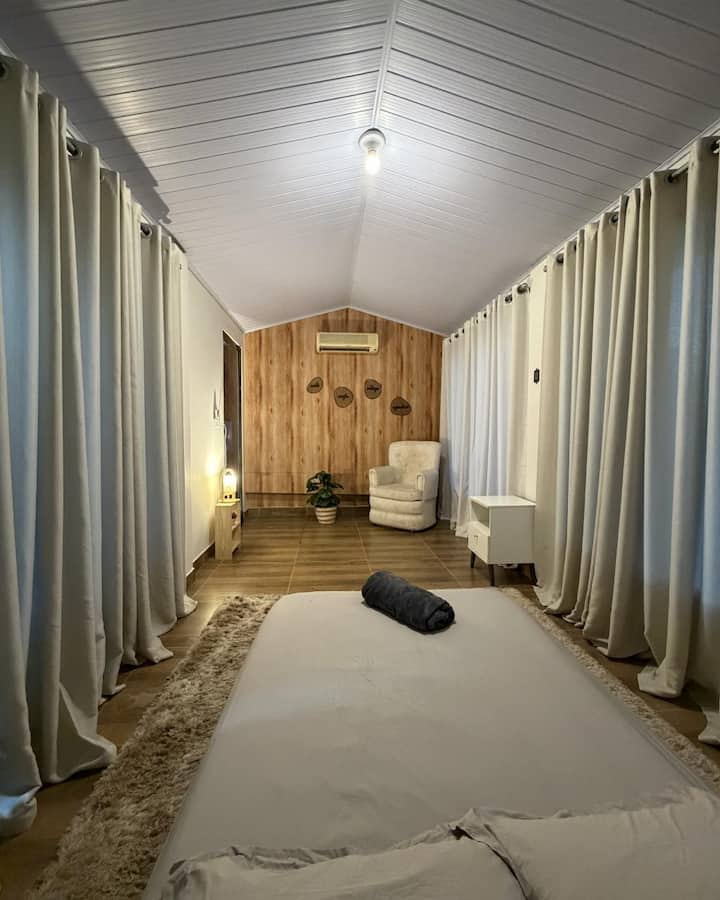 Quarto superior, Pôr do Sol