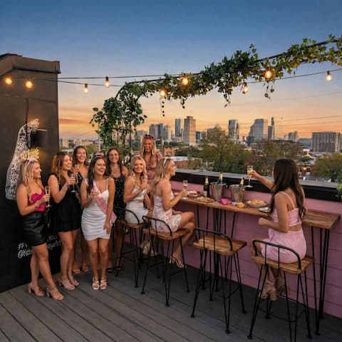 Popular Airbnb listing: Skyline Views, Epic Girls Trip 5 Mins to Broadway in North Nashville