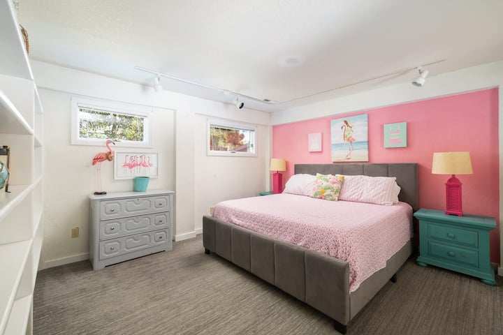 Lower Level: King Bedroom w/ Private Entrance, and TV