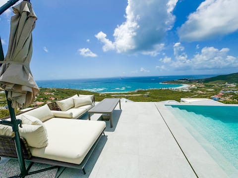 Stunning Panoramic Views Of The Ocean & St Barth!