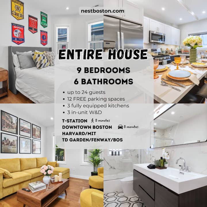 9br6bth Entire House Parking Mit/harvard/td Garden - Boston, MA