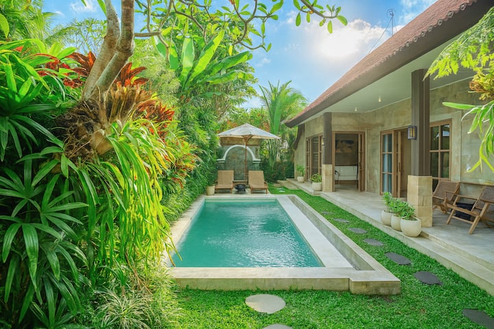Serene Ubud 2br Stay W/garden Bath & Private Pool - Ubud