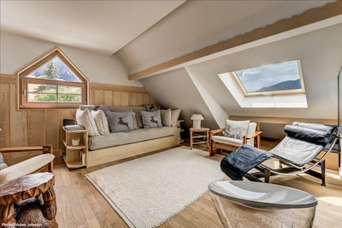 Top Airbnb: Duplex at the foot of the slopes with panoramic view in Megève