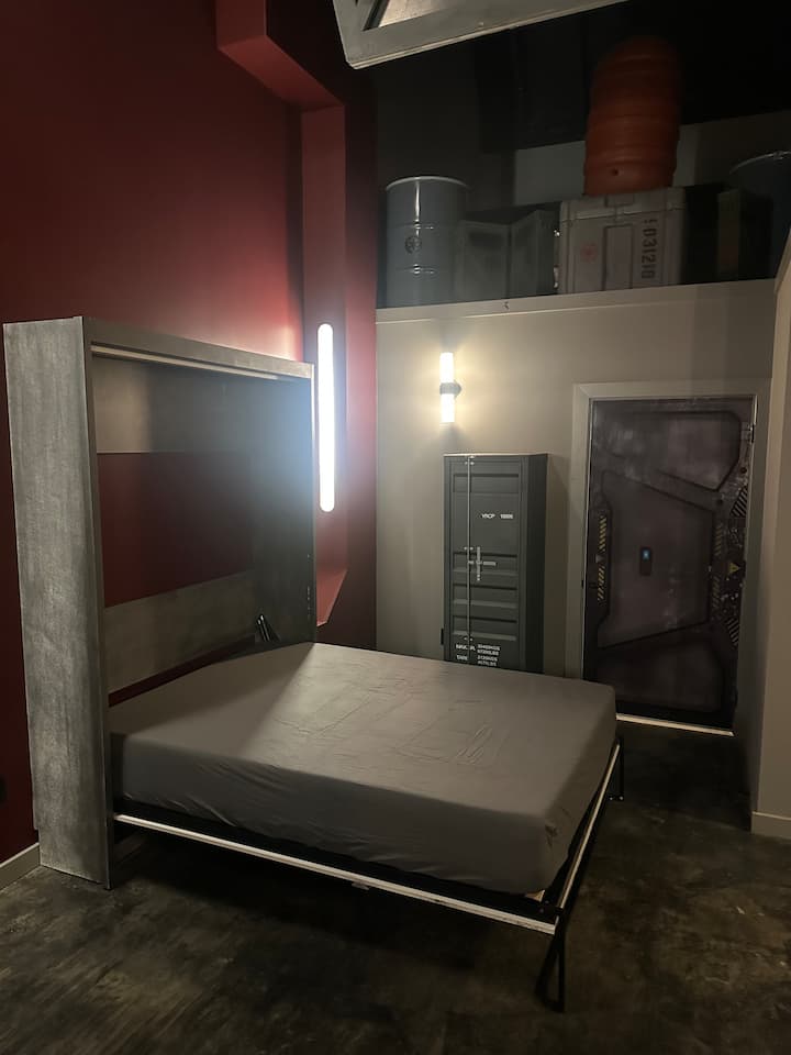 Queen-sized murphy bed