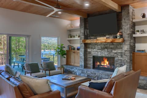 Successful Airbnb property: Brand New Luxury home Bass Lake Views Private Slip in North Fork