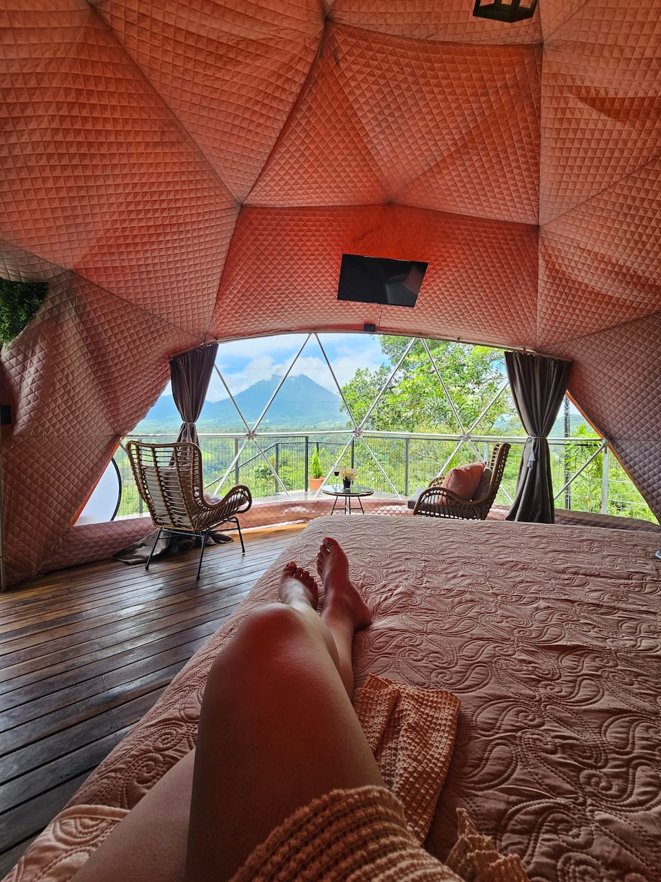 A glamping dome facing Arenal Volcano, La Fortuna, Alajuela, Costa Rica, photo 4 of 10