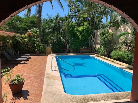 Beach house with a pool