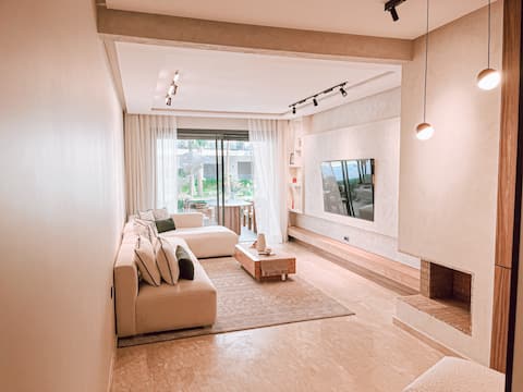 Popular Airbnb listing: Modern Beachfront Escape – Pools, Gym & Kids club in Dar Bouazza