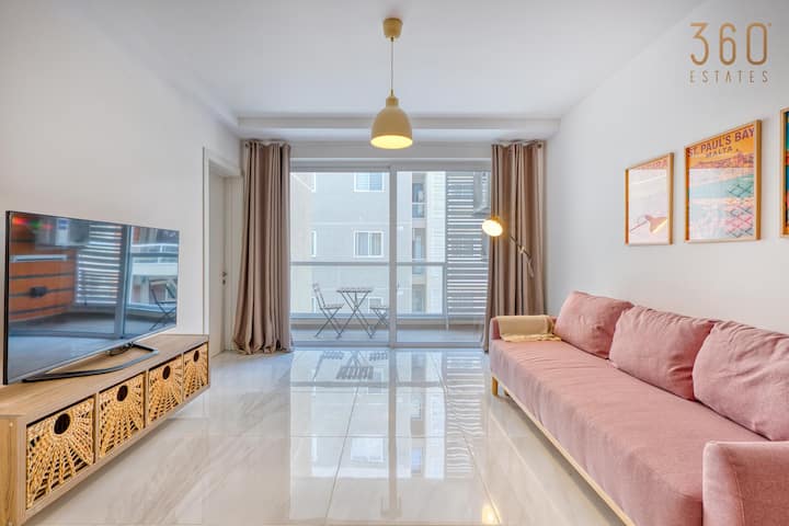Beautiful 1br Home With Balcony Close To The Beach - Malta