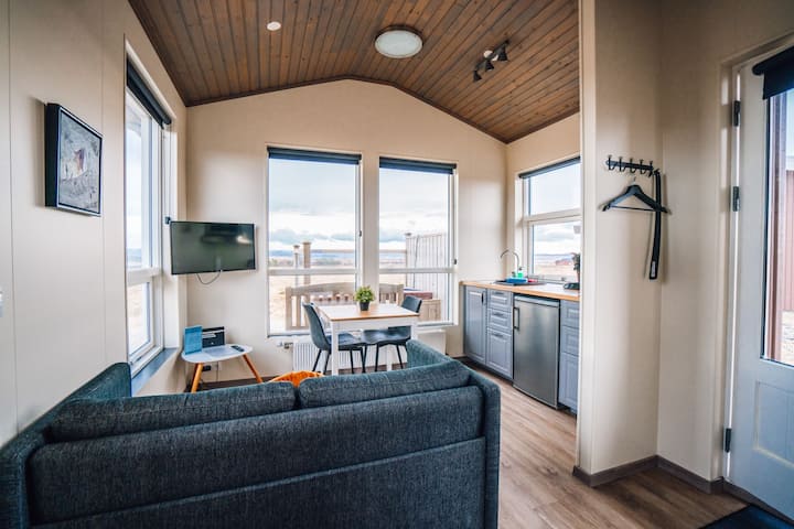 Two Person Cabin W Hot Tub - Blue View - Iceland