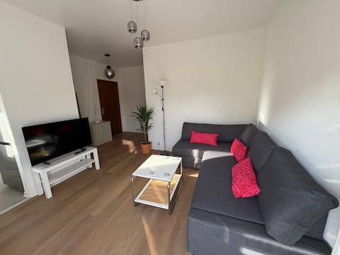 Cozy apartment with parking near borders
