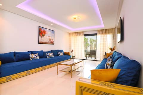 Top Airbnb: Le Majorelle: Prestigia - 2 bedrooms & pools in Sidi Bouknadel