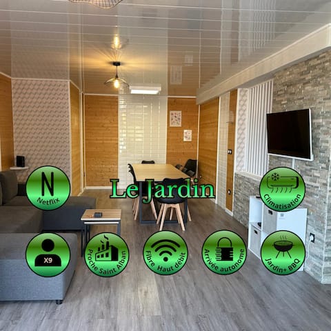 Le Jardin – 3-Bedroom – Close to Saint-Alban – Parking