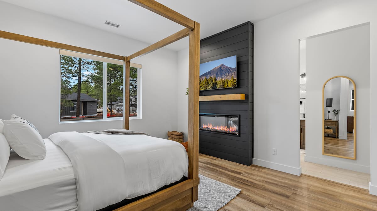 Primary bedroom fireplace