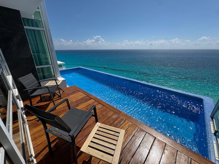 Combo #214–tim’s Ocean Condos –8br – Big Terraces - Cancún
