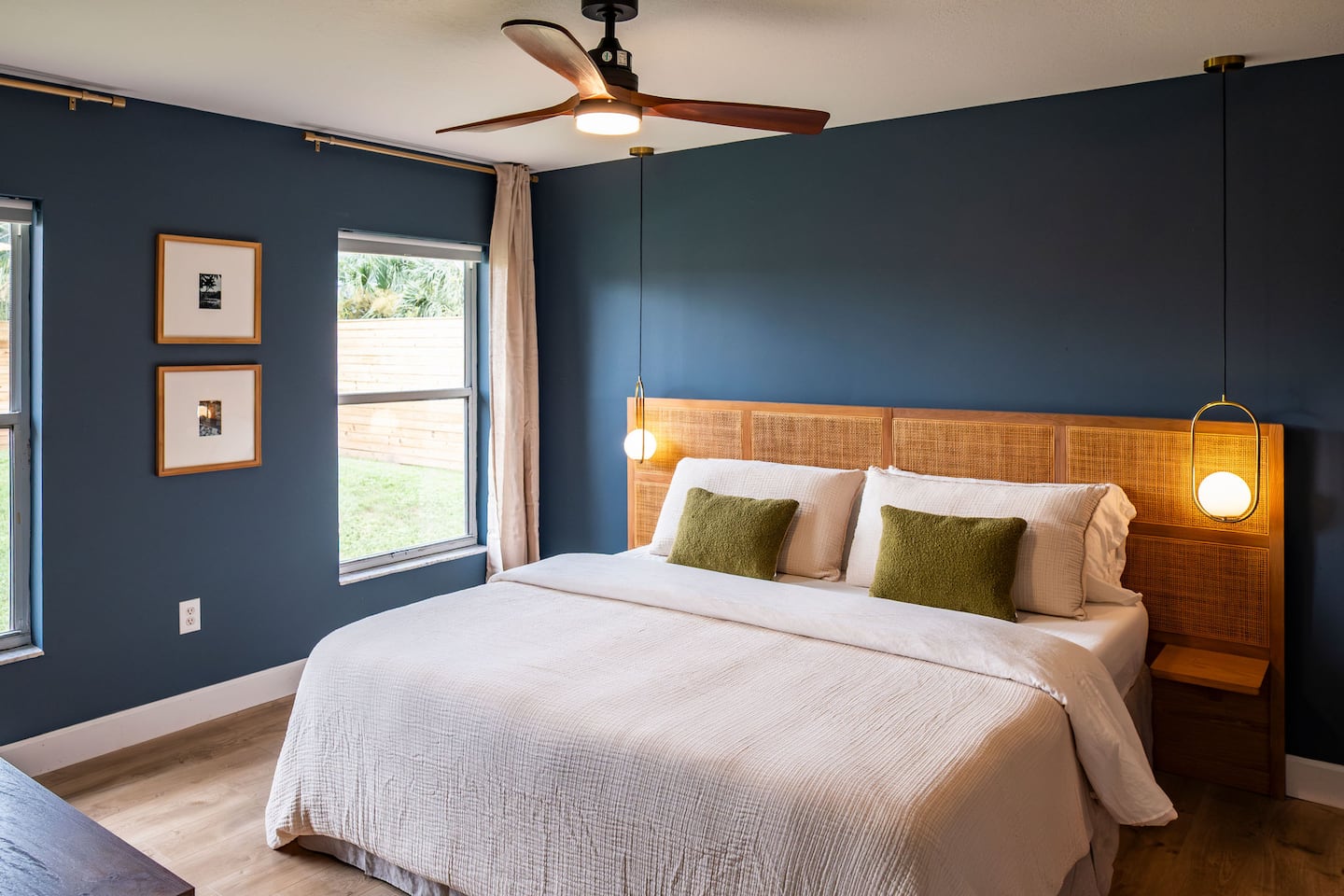 Bedroom 1 with king bed, Luxury Beach Haven, Palm Coast, Florida