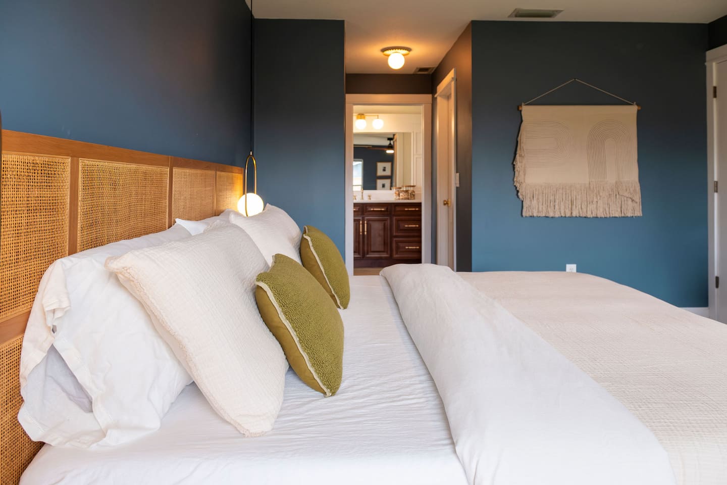 Bedroom 1 with king bed, Luxury Beach Haven, Palm Coast, Florida