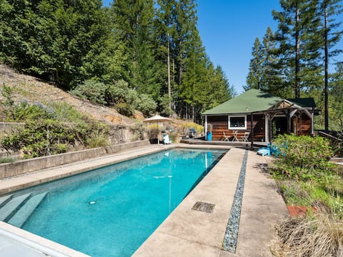 Zen Redwood Escape w Pool, Hot Tub and Cold Plunge