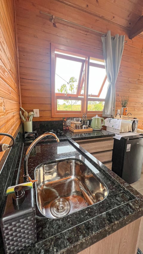 Top performing Airbnb: Romantic Tiny House with Hot Tub and Fire Pit in Osório