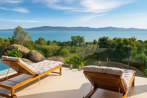 Sea View Pool Villa • Sunset • Koh Phangan