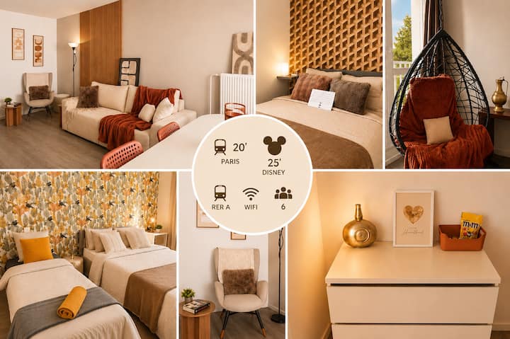 Cosy T3 Paris 20 Min Disney 25 Min Rer A - Champigny-sur-Marne