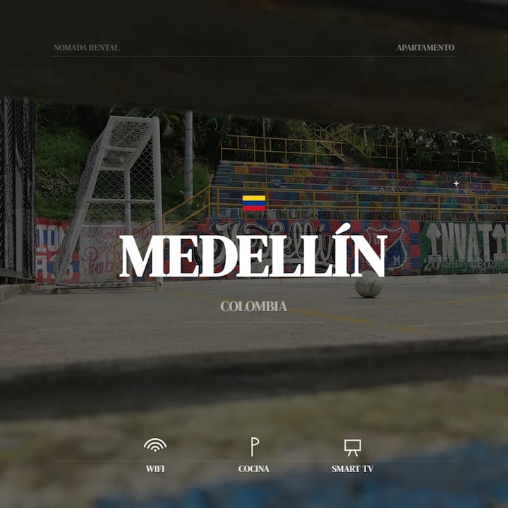 Warm Apt+wifi+kitchen+tv+hotwater @Medellín - Medellín