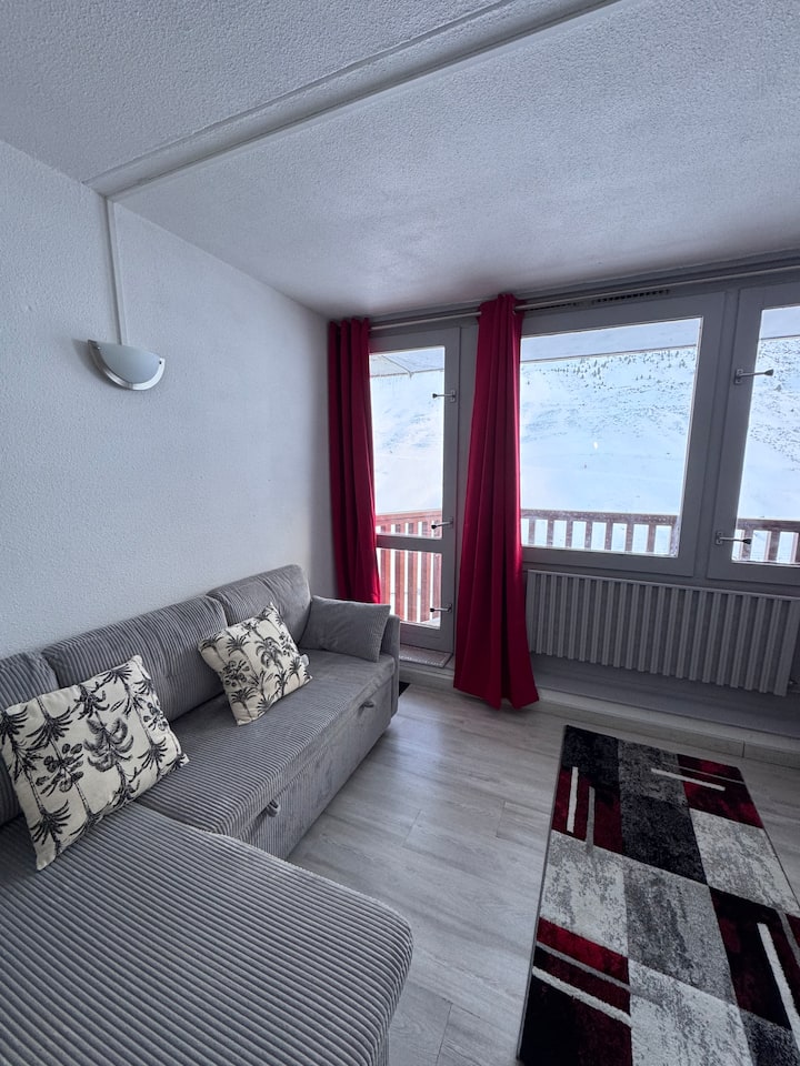 Studio Sur Les Pistes Côté Sud Avec Wifi - La Mongie