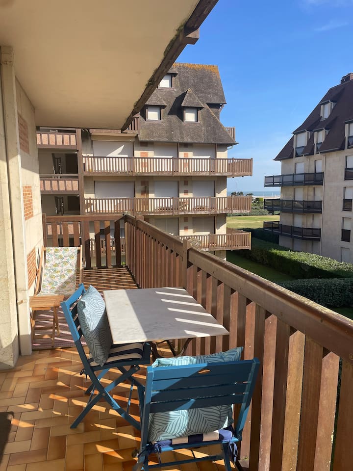 Plage Deauville à Pied - Vue Mer - 3p Terrasse - Villers-sur-Mer
