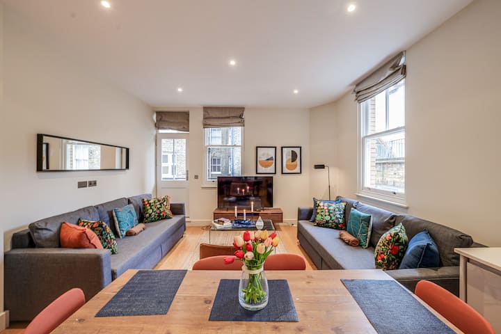 Fitzrovia 1br+balcony | Sleeps 6 | Central London - 런던