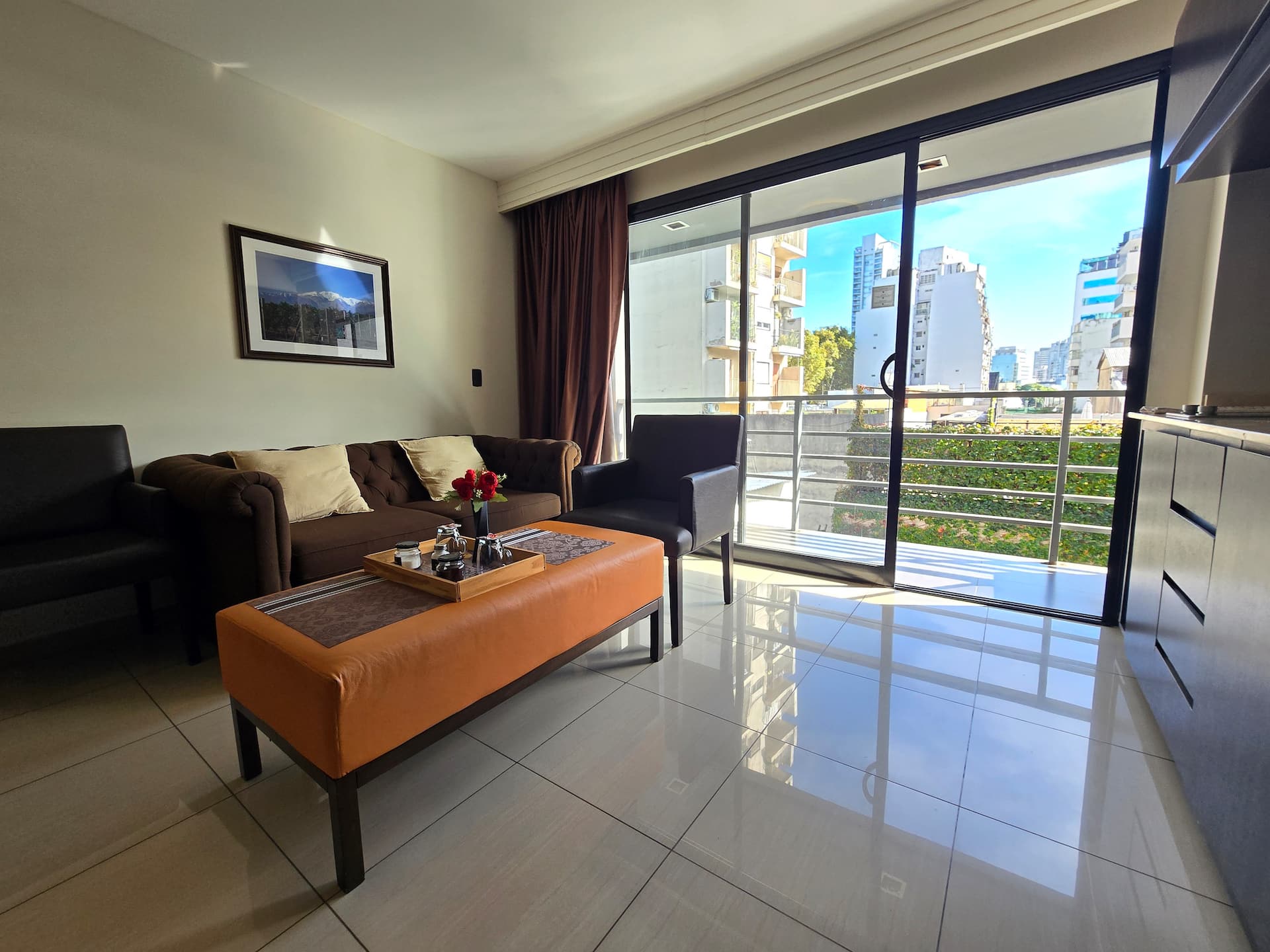 Apartamento mobiliado com 1 quarto e banheira de hidromassagem em Palermo Hollywood