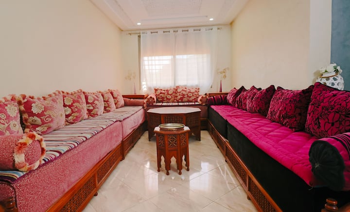 Le Cosy : Spacieux 3 Chambres Près Du Centre - Kenitra