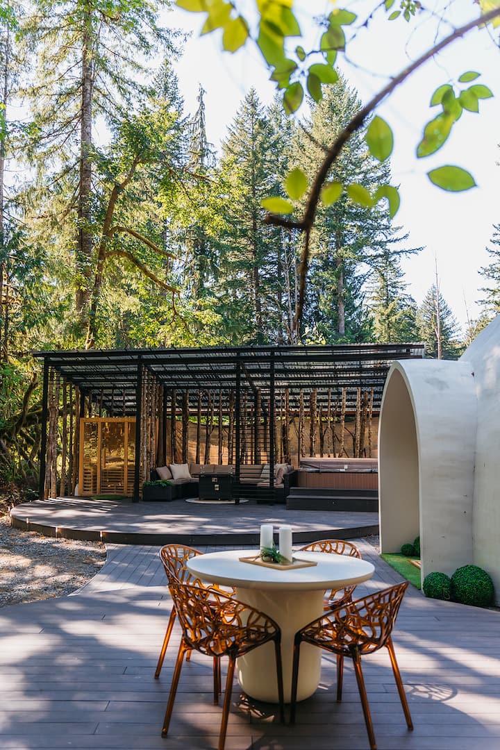 The Skyview Dome with hot tub and sauna. - Dome houses for Rent in