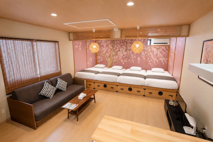 46㎡の広々空間｜4〜6名宿泊可｜浅草寺・浅草・スカイツリー観光に最適｜上野・渋谷アクセス便利 - 우에노