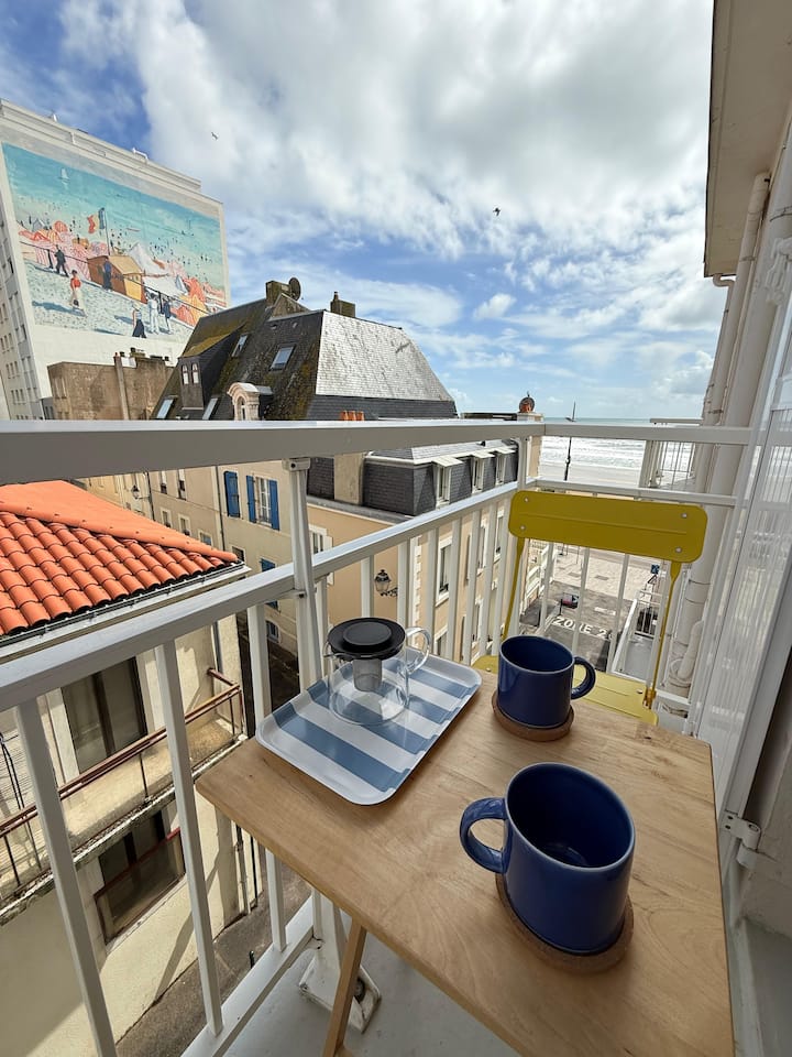 "La Plage"
Studio Lumineux, Balcon & Vue Mer - Les Sables-d'Olonne