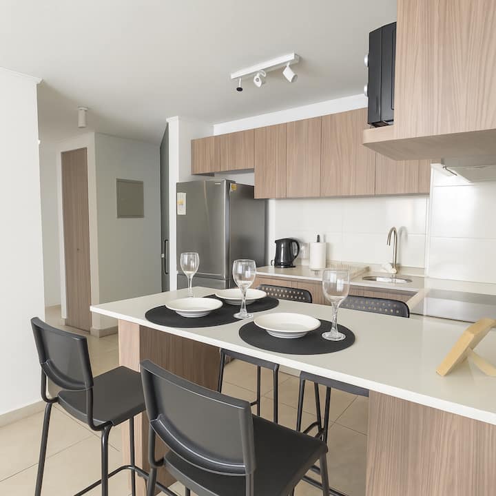 Comfortable 2br + Patio & Parking Included - Santiago